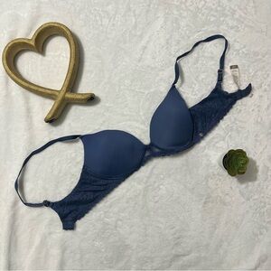 Lucky Brand Navy Lace Bralette